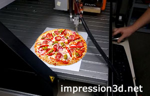 pizza impression 3D NASA
